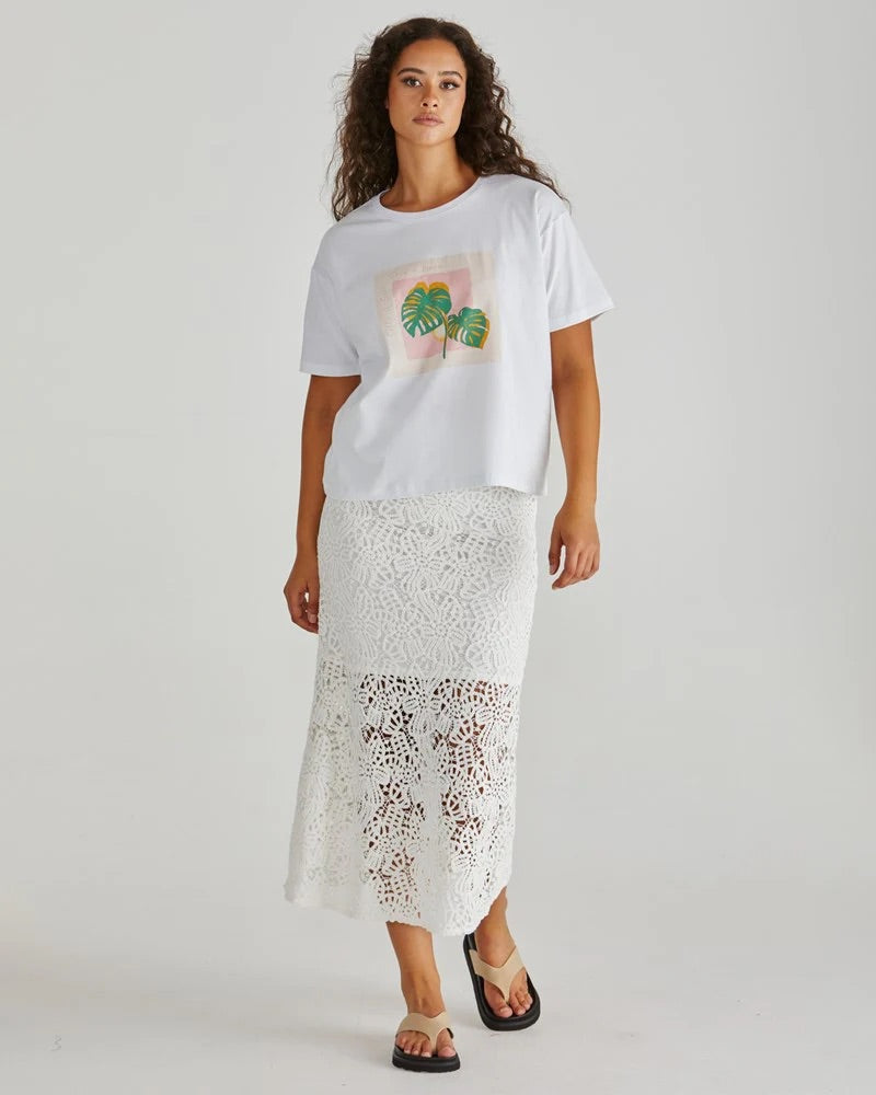 Cynthia Tee - Palm White