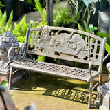 Cast Iron Kids Bench - Puppy