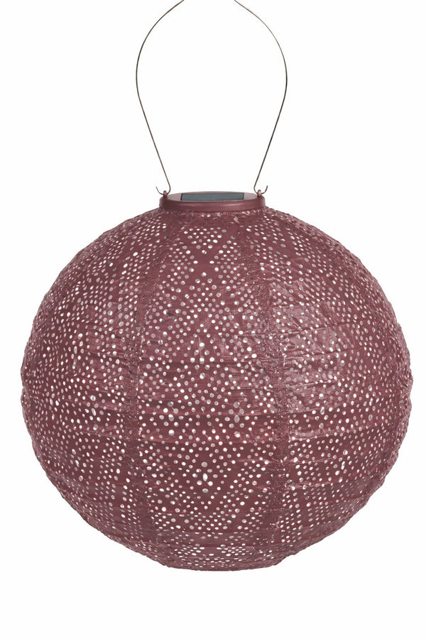 Solar Lantern Round 30cm - Copper