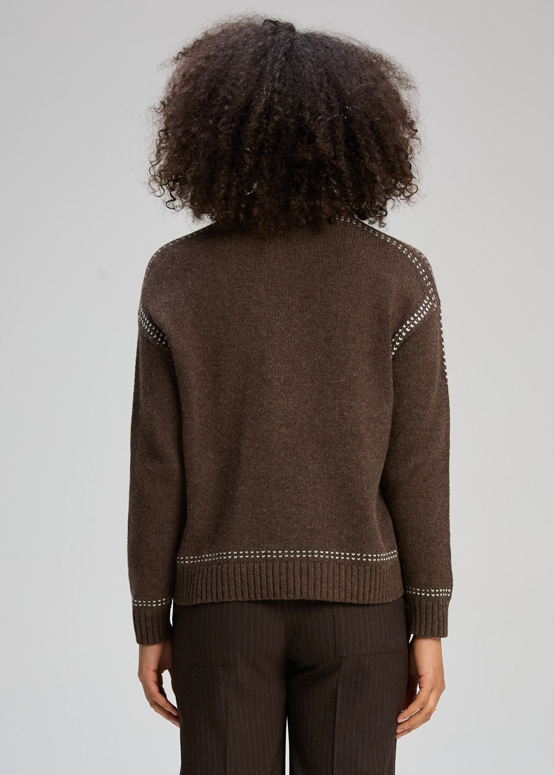 Tailored Cardi - Cocoa