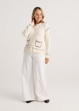 Tailored Cardi - Snow