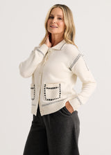Tailored Cardi - Snow