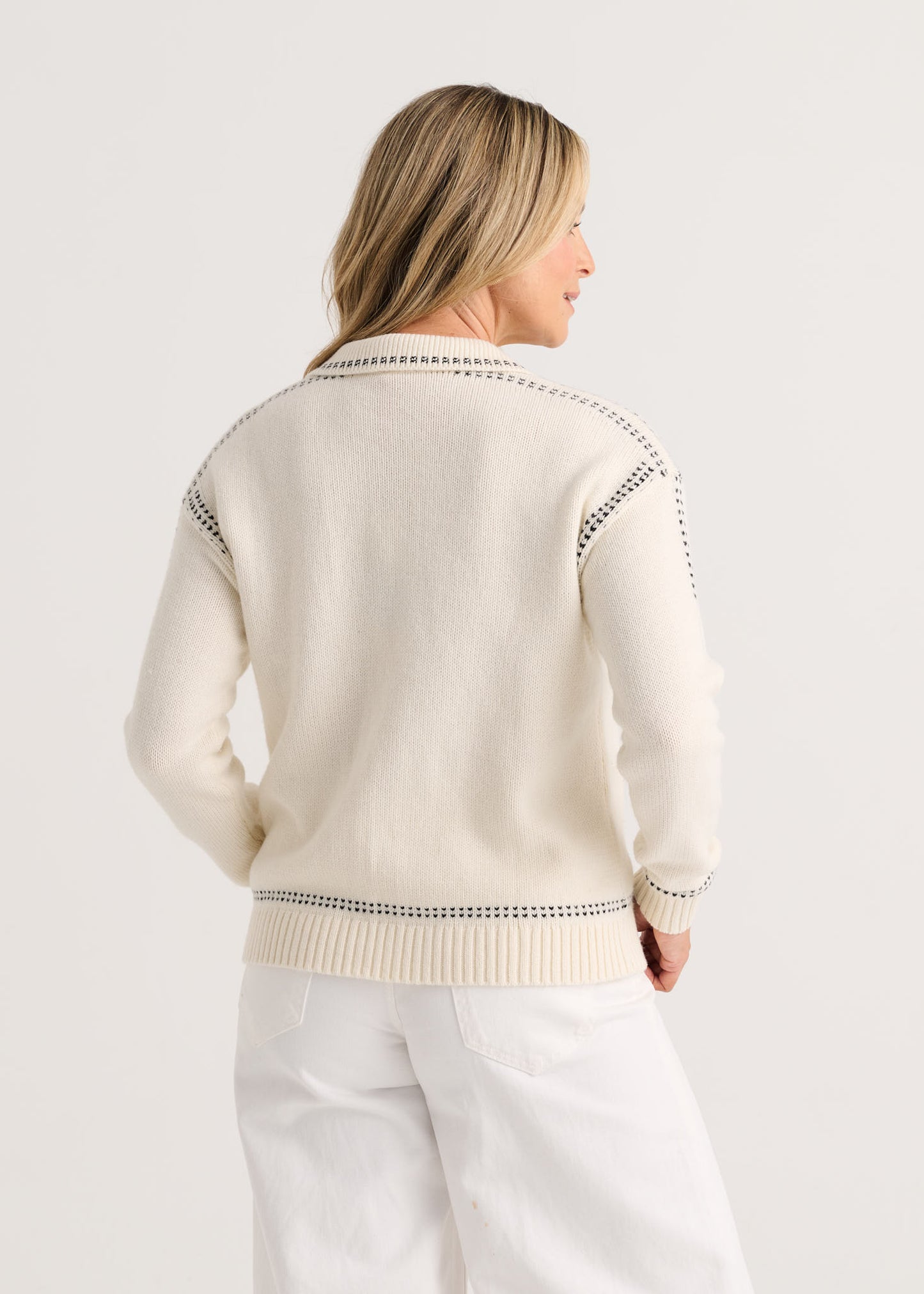 Tailored Cardi - Snow