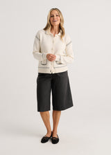 Tailored Cardi - Snow