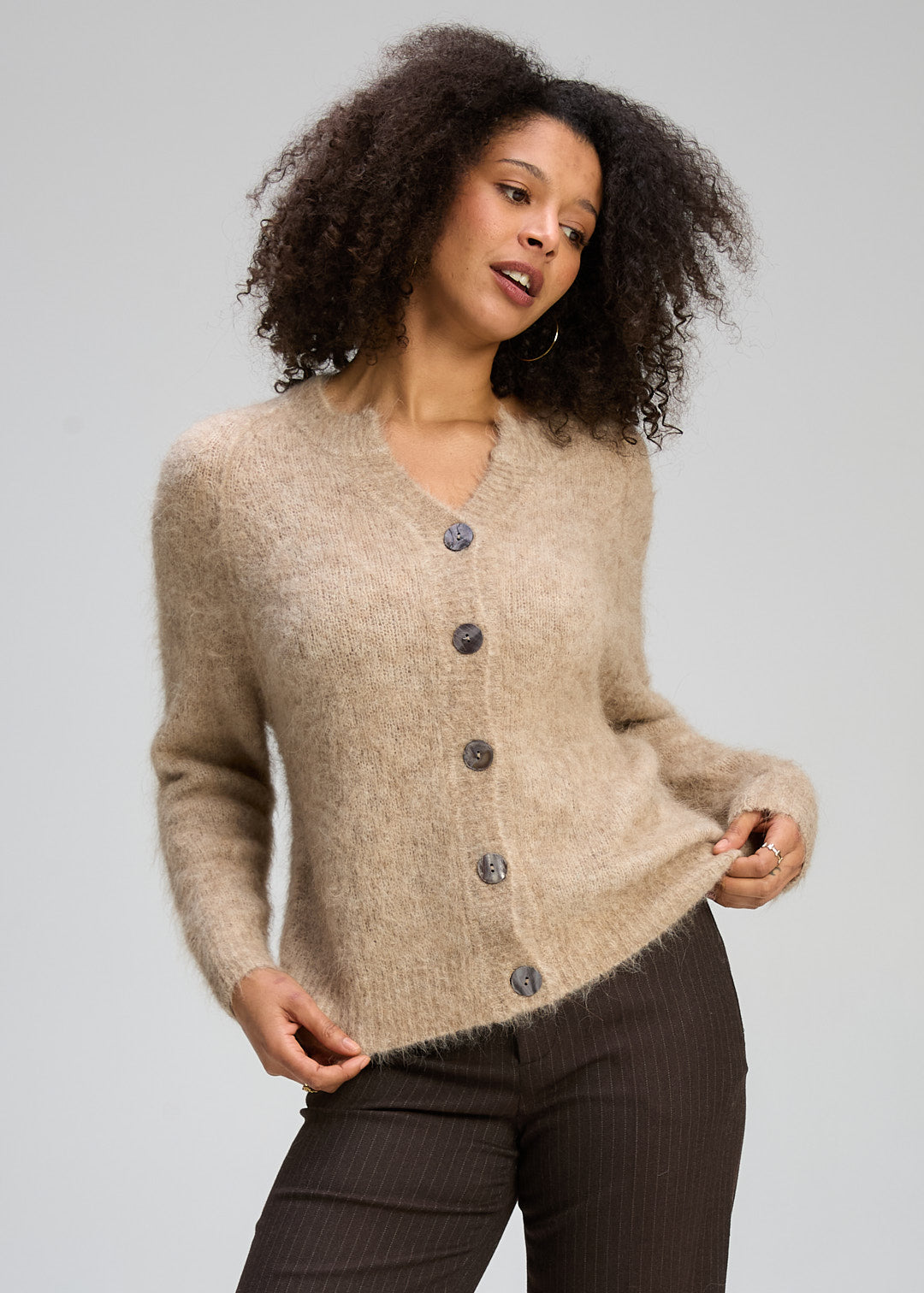 Alpaca Cardi - Bark