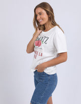 Biarritz Tee - Vintage White
