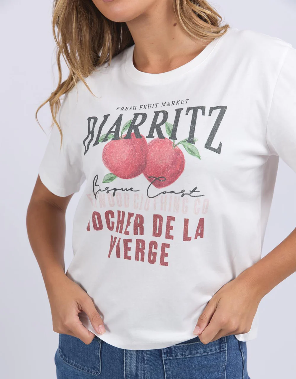 Biarritz Tee - Vintage White