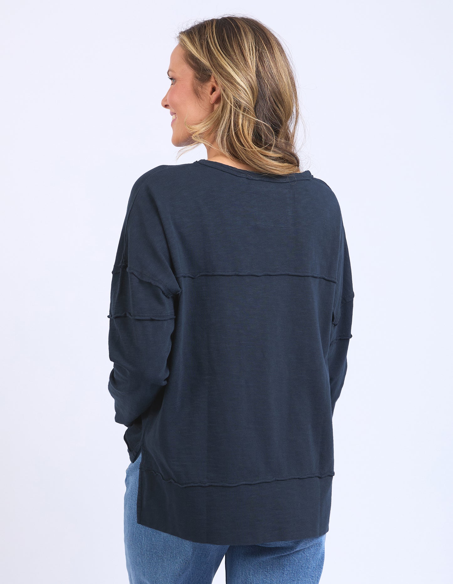 Jayne Throw On Top - Navy