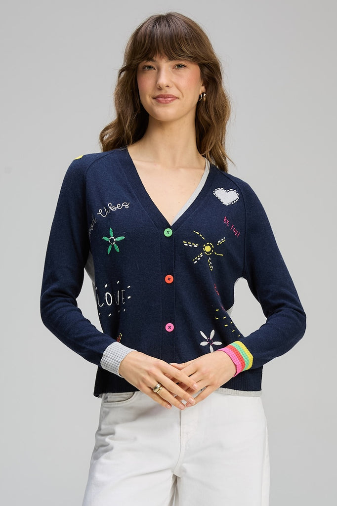 Good Energy Cardi - Dark Denim