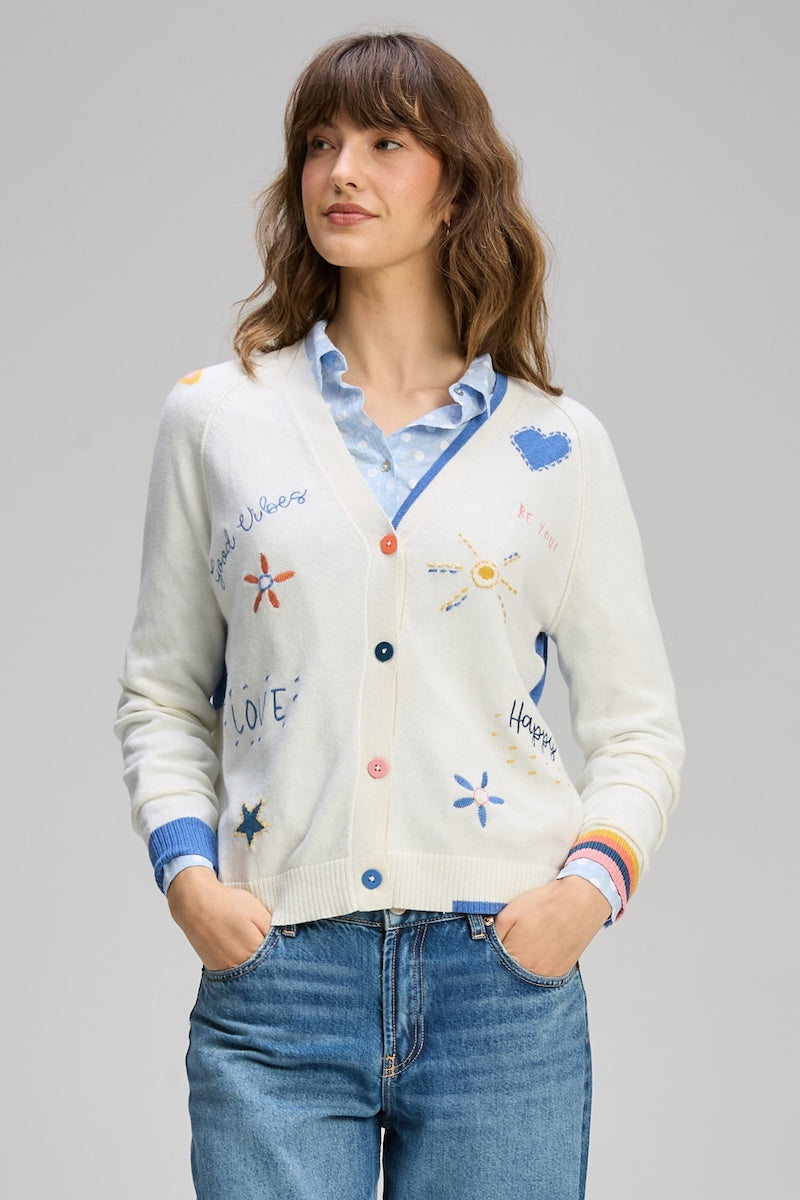 Good Energy Cardi - Winter White