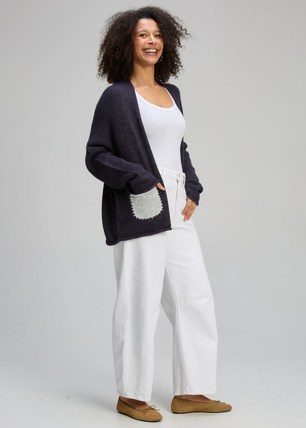 Bloom Back Cardi - Ink