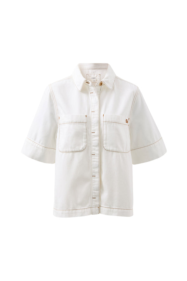 Noa Short Sleeve Shirt - Fresh Ecru