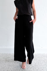 Crepe Dressy Pants - Black
