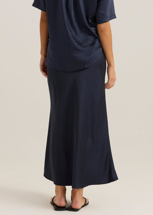 Jasper Slip Skirt - Navy