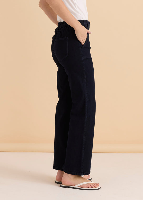 Relax Worker Jean - Blue Smoke