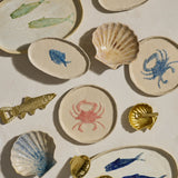 Scallop Sand Glazed Dish