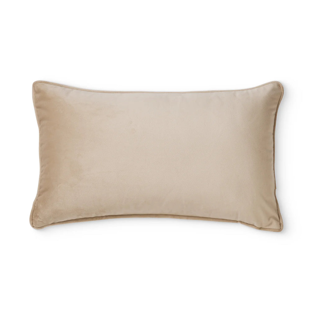 Mira Velvet Cushion 30x50cm - Fawn