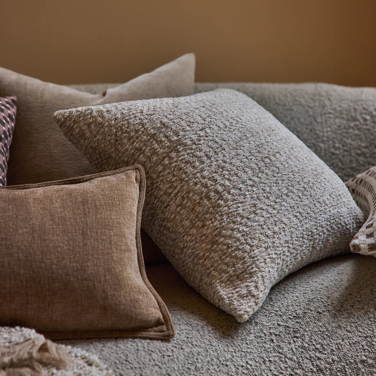 Melange Cushion 50cm - Cream