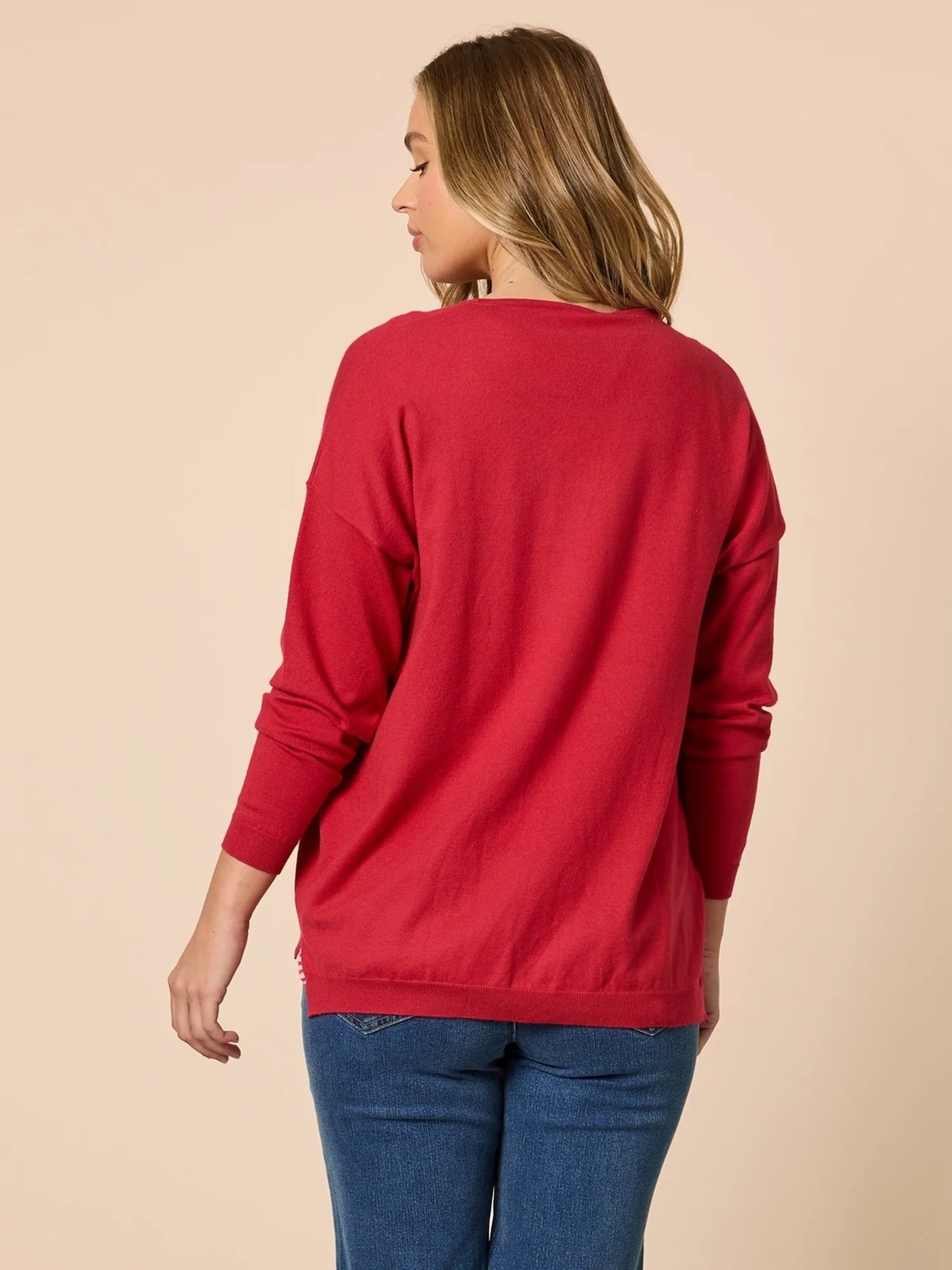 Double Take 2 in 1 Top - Red/White