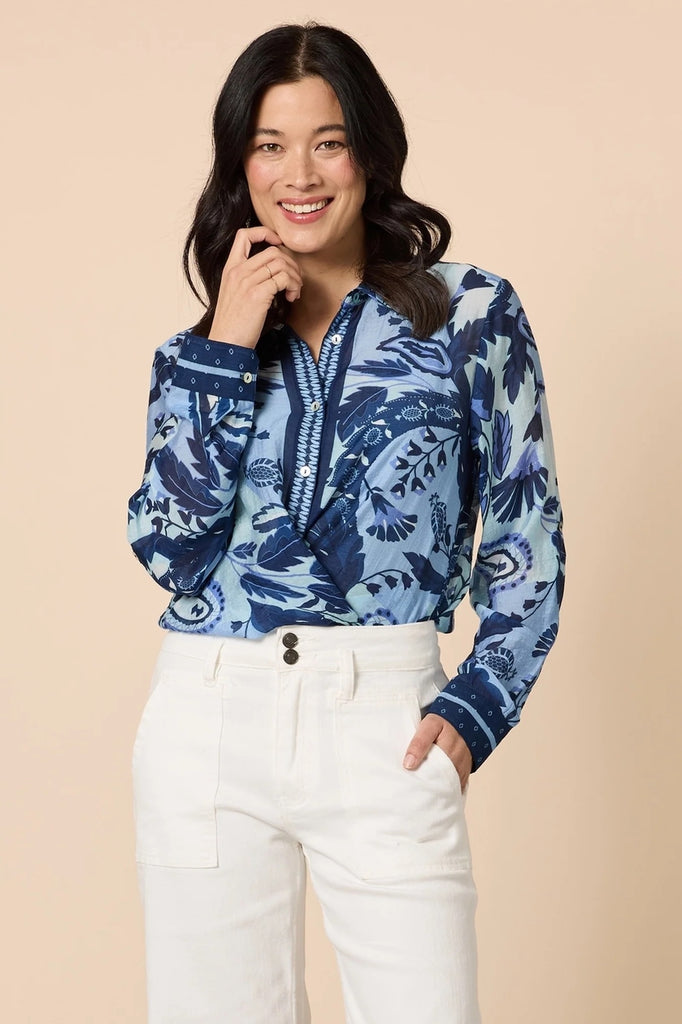 Newport Paisley Shirt - Blue