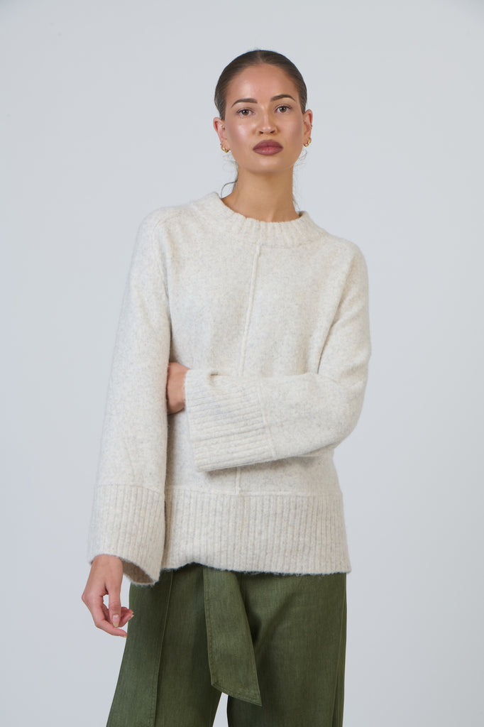 Seam Detail Knit - Dust