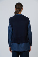 Knit Vest - Ink