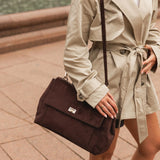 Arden Suedette Shoulder Bag -