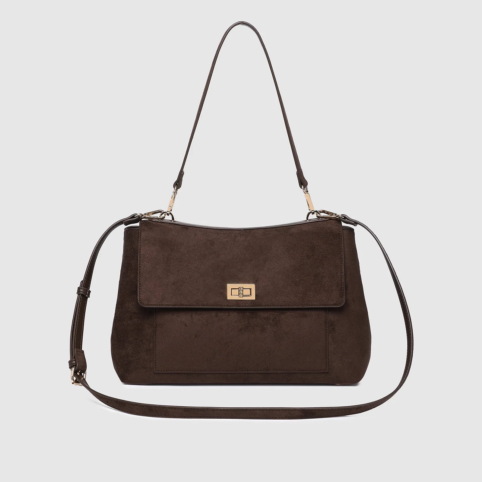 Arden Suedette Shoulder Bag -