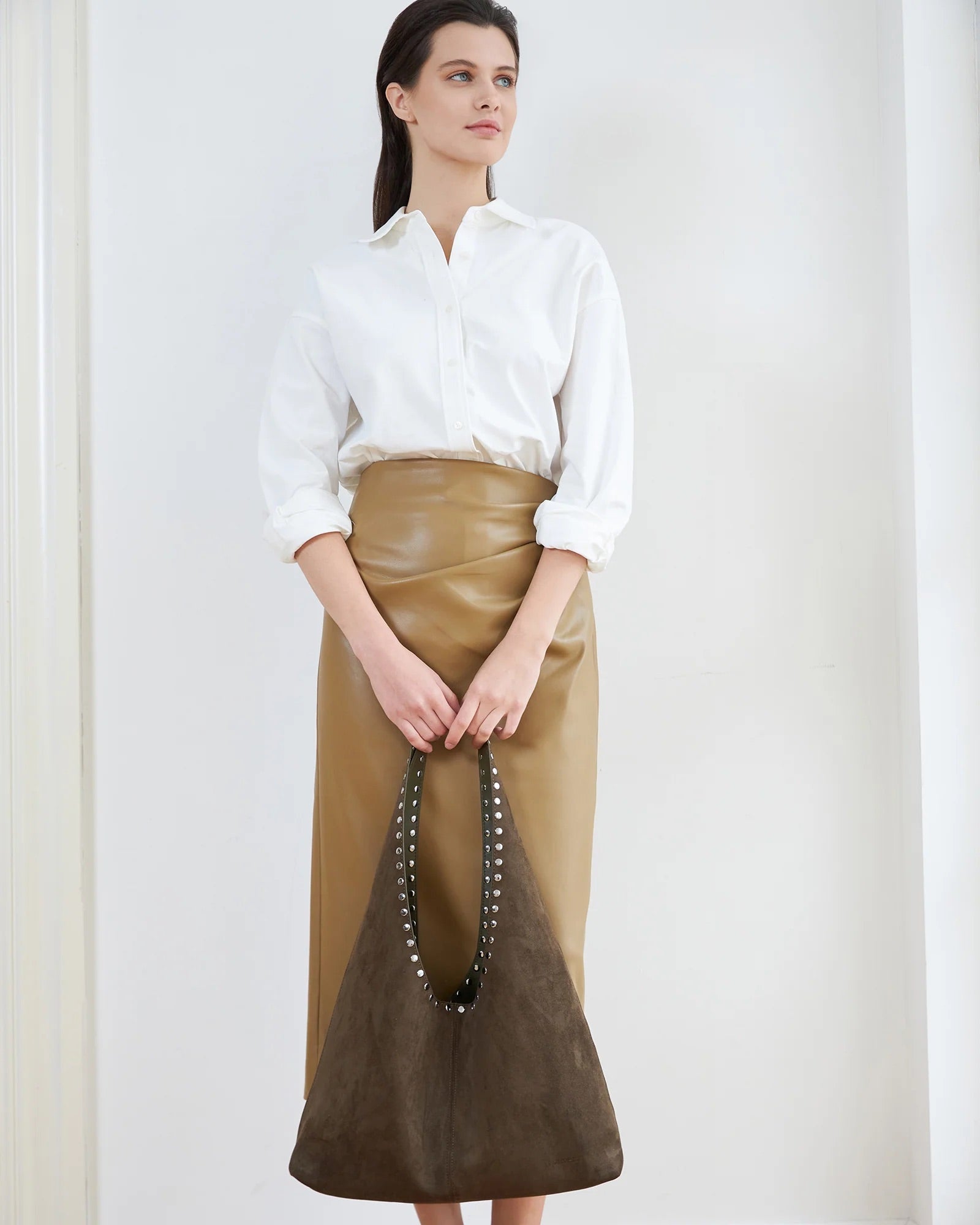 Hailey Suedette Shoulder Bag -