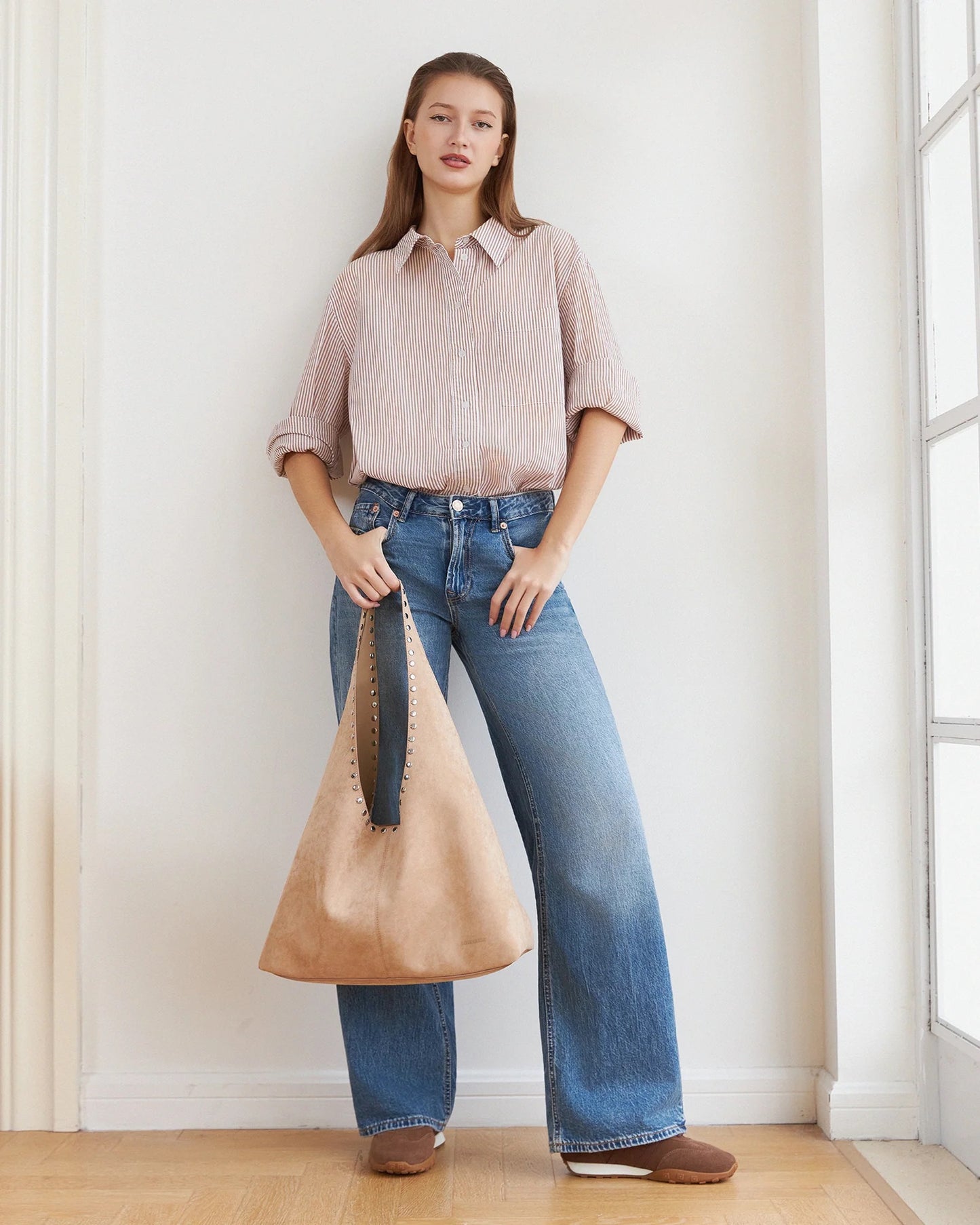 Hailey Suedette Shoulder Bag -