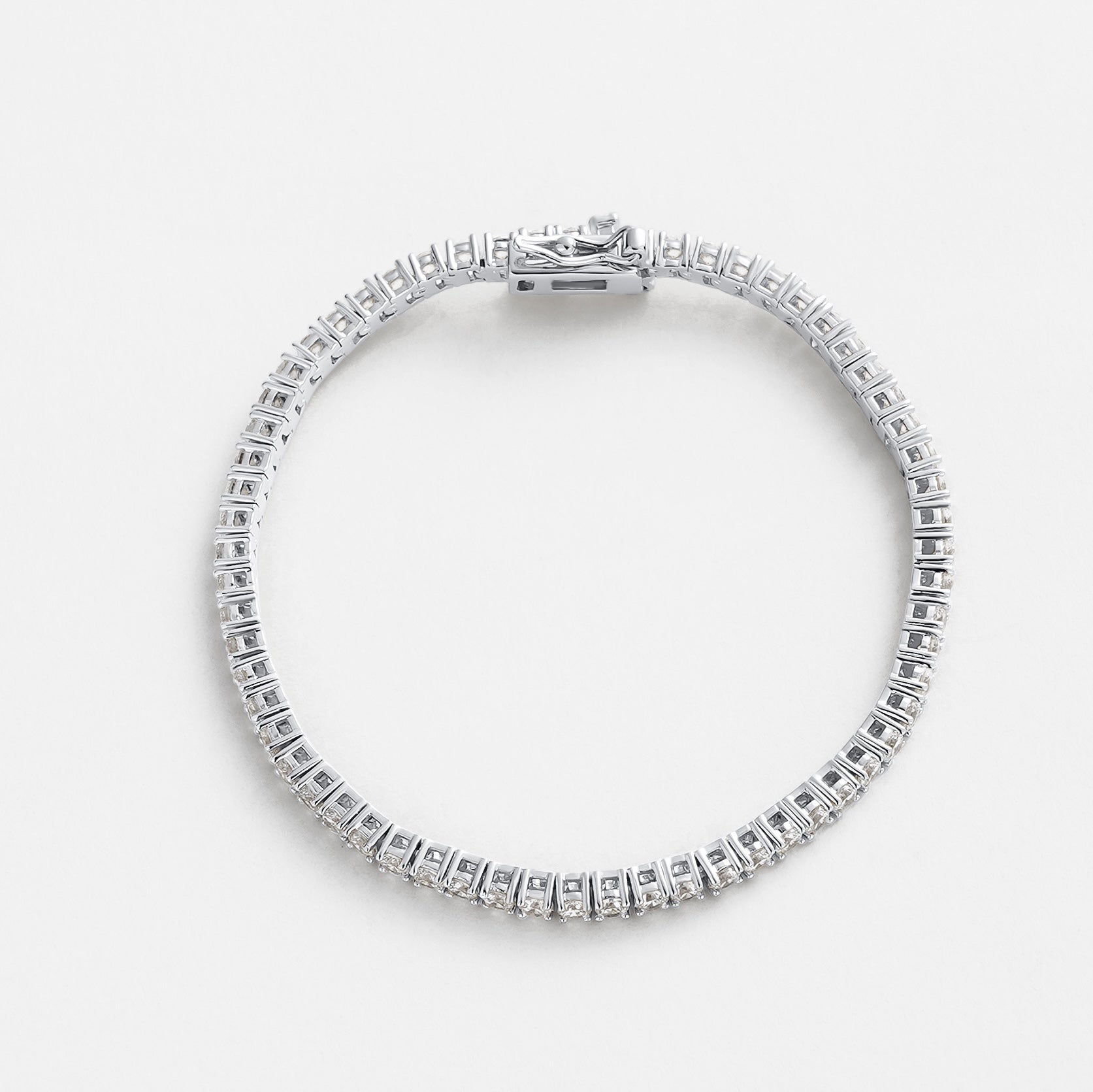 Dani Tennis Bracelet 18cm - Silver