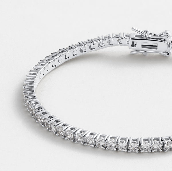 Dani Tennis Bracelet 18cm - Silver