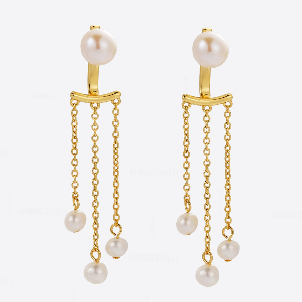 Elise Pearl Earring - Gold