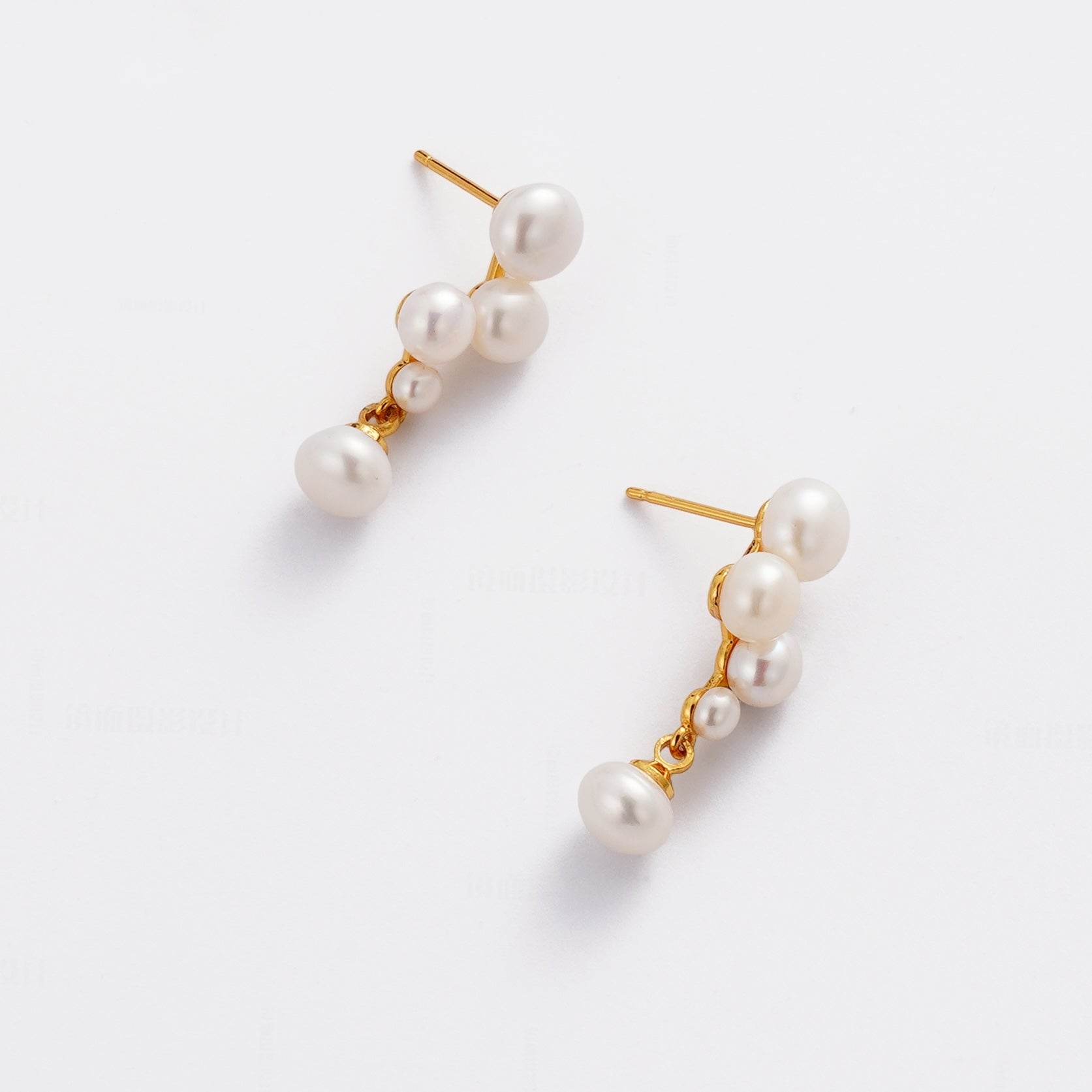 Luna Pearl Earring - Gold
