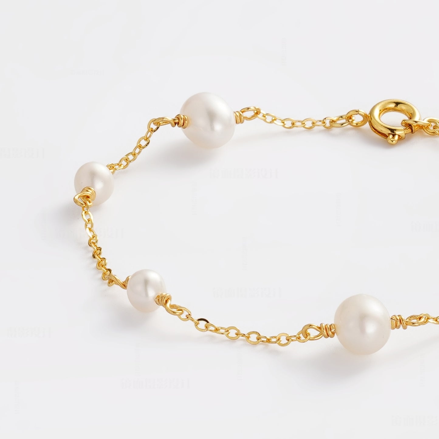 Luna Pearl Bracelet - Gold