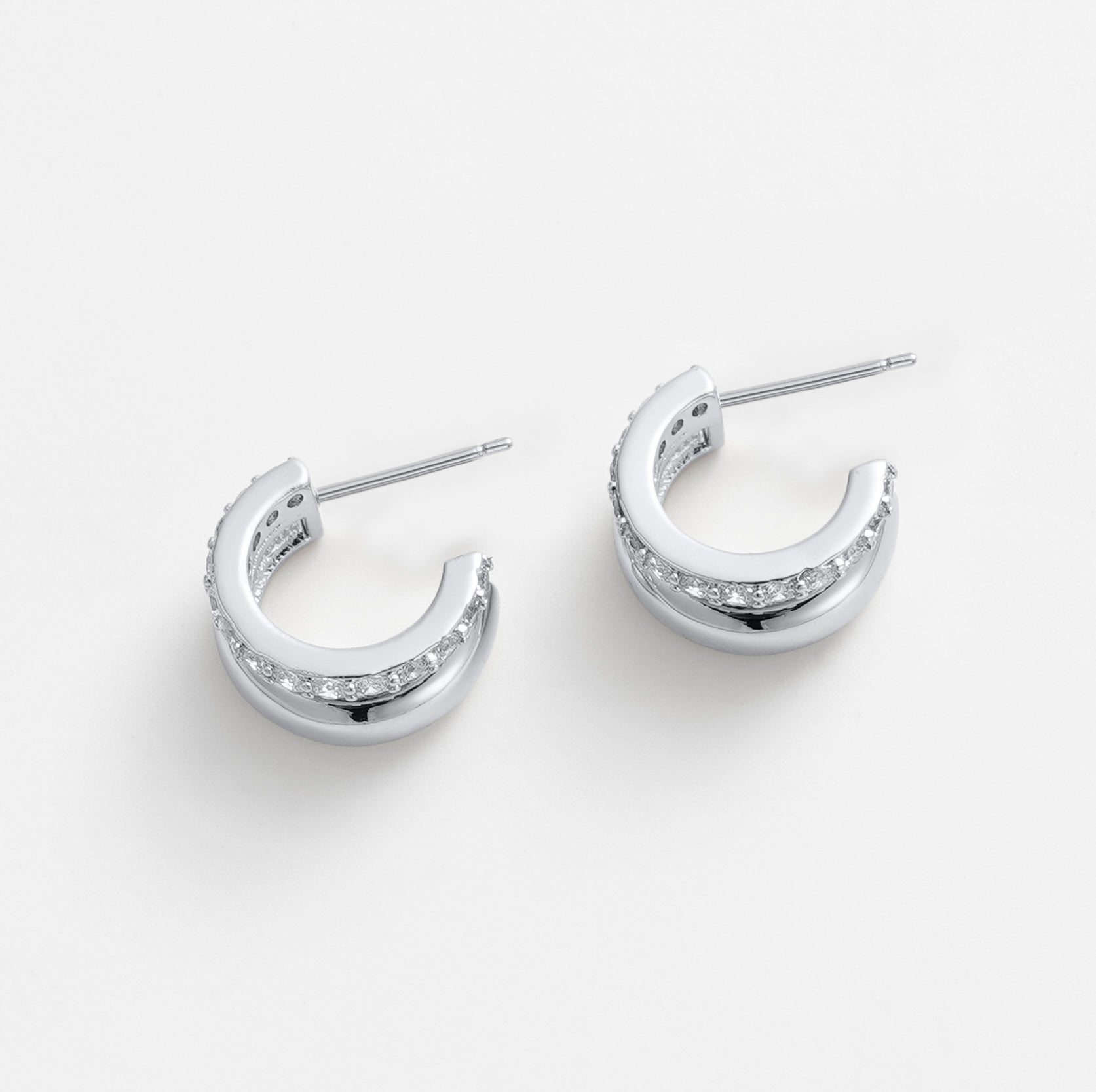Zoe Hoop - Silver
