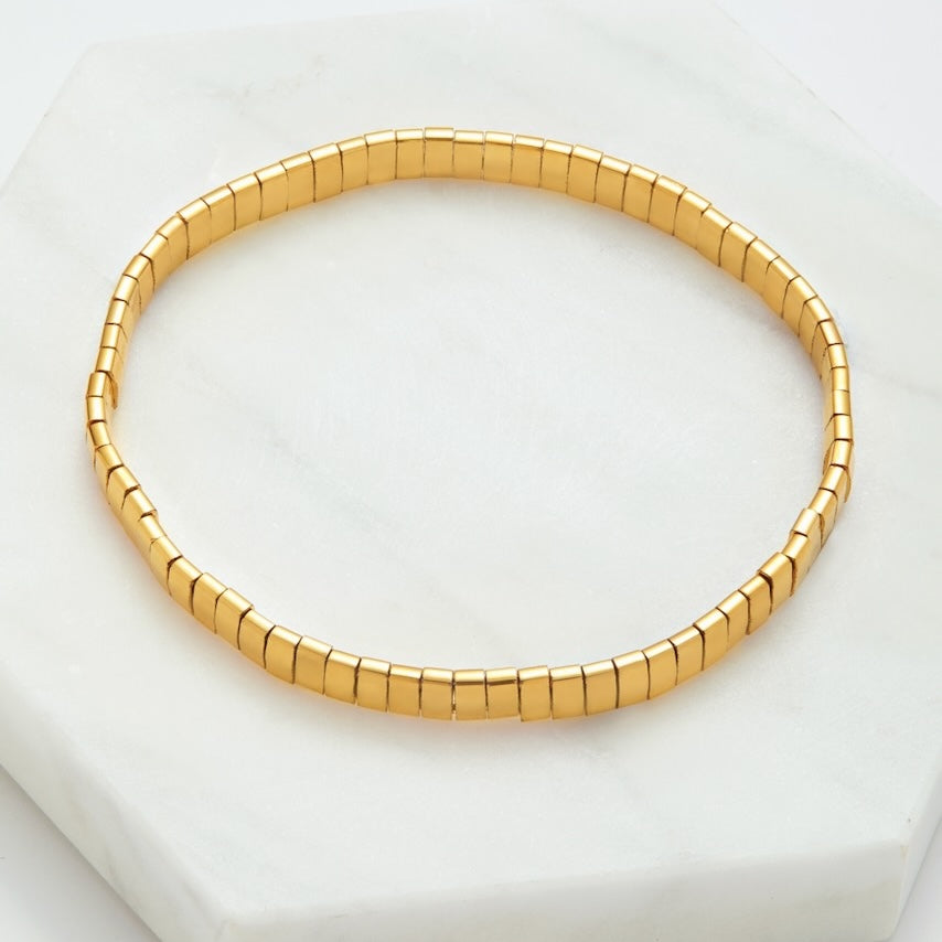 Tile Bracelet - Gold