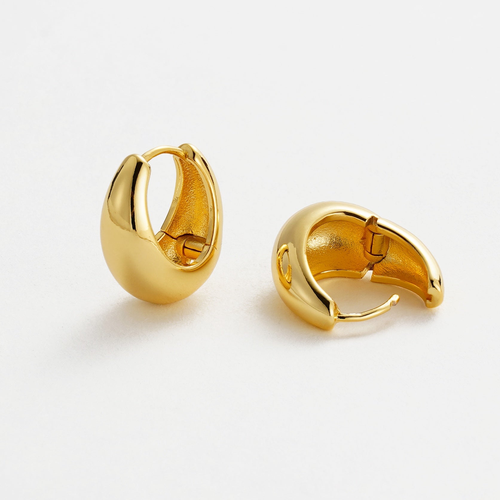 Steph Hoops Large - Gold