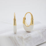 Stefi Hoop - White/Gold