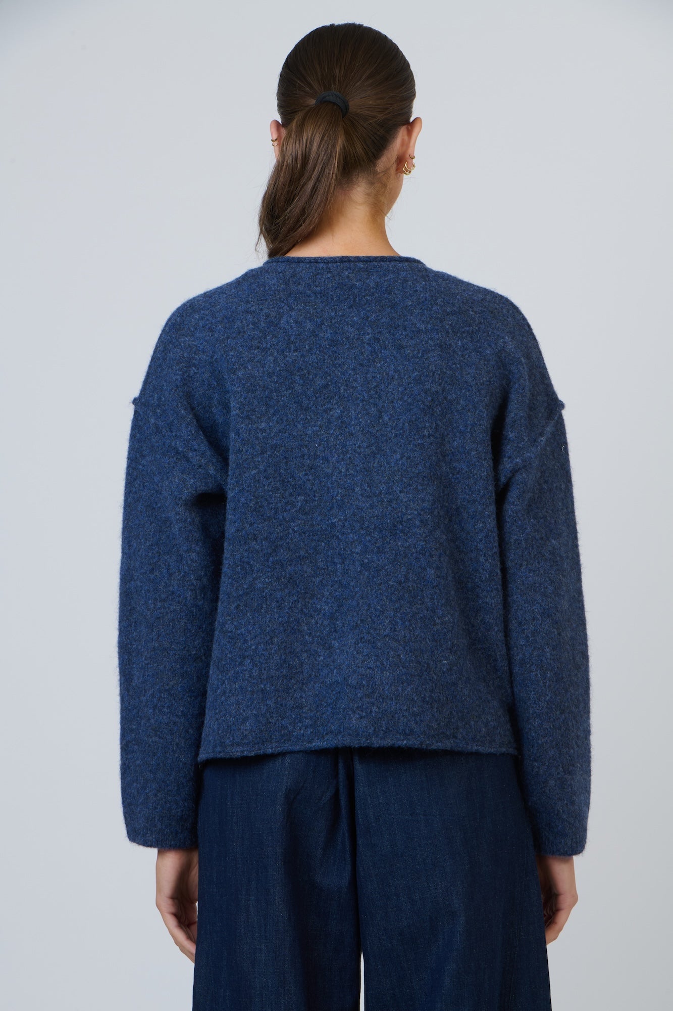 Button Up Cardigan - Bluestone