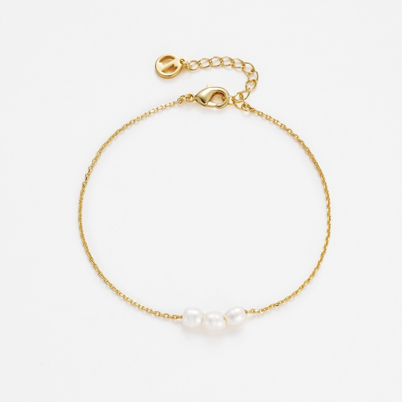 Mini Pearl Bracelet - Gold