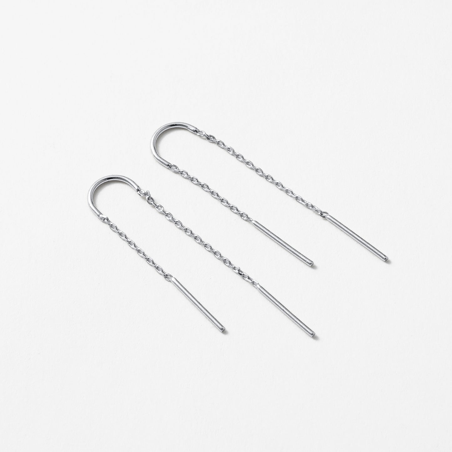 Ivy Thread Earring - Silver