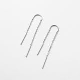 Ivy Thread Earring - Silver