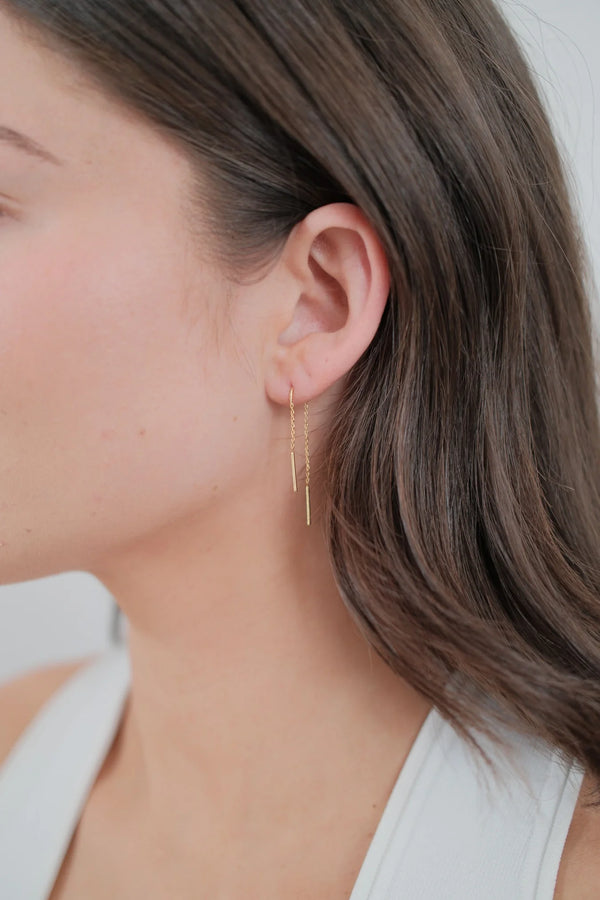 Ivy Thread Earring - Gold