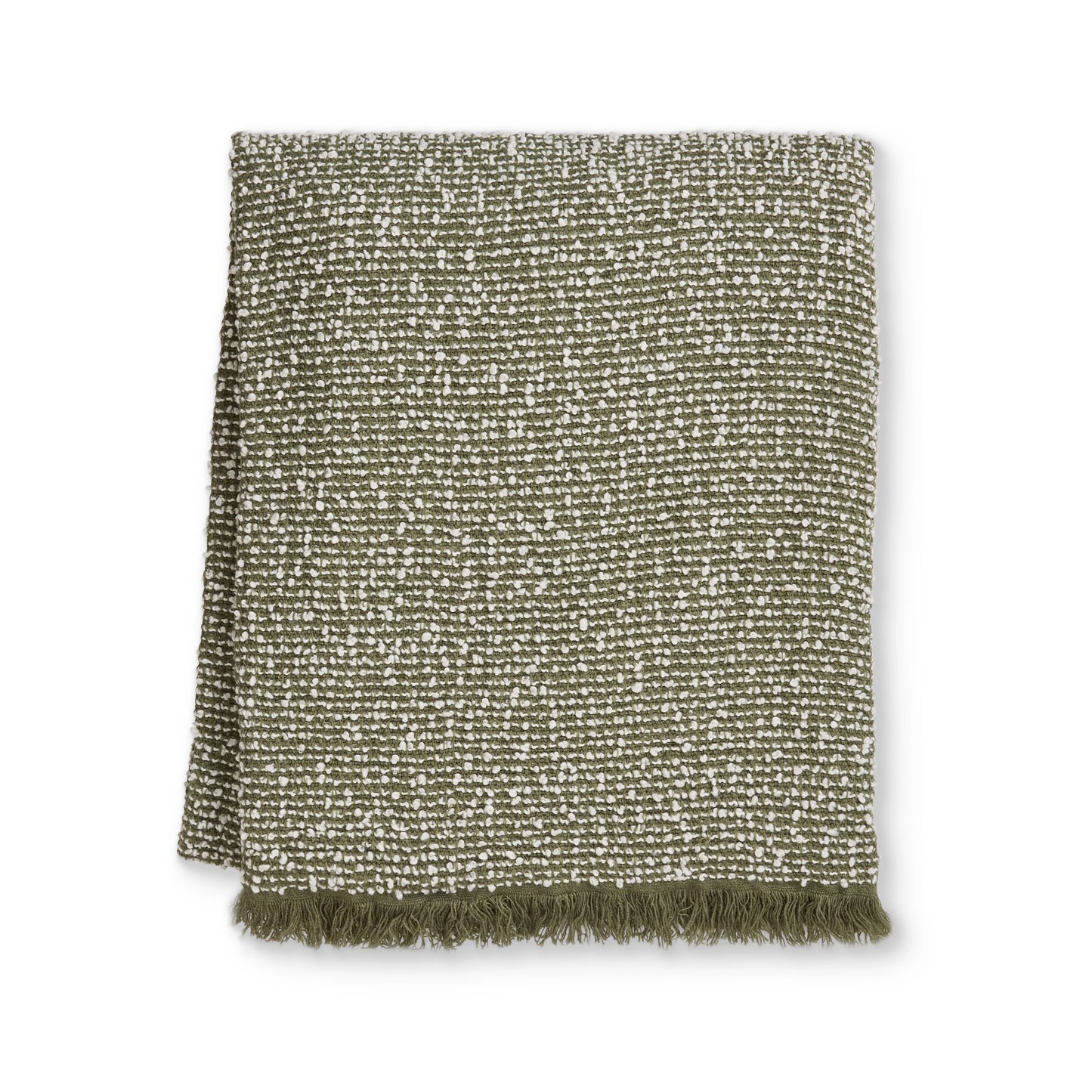 Clara Throw 160x200cm - Green/Cream