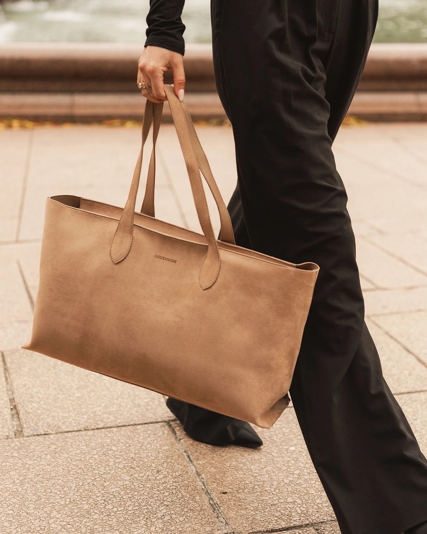 Elke Suedette Tote Bag - Honey
