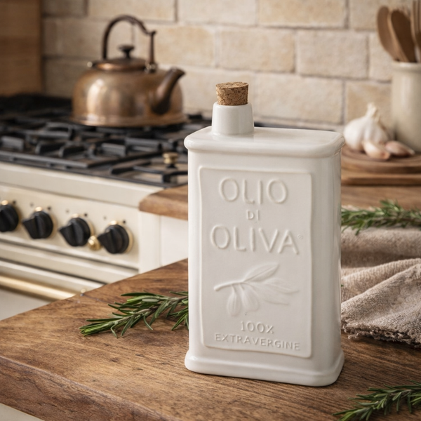 Olio Ceramic Oil Bottle - lvory