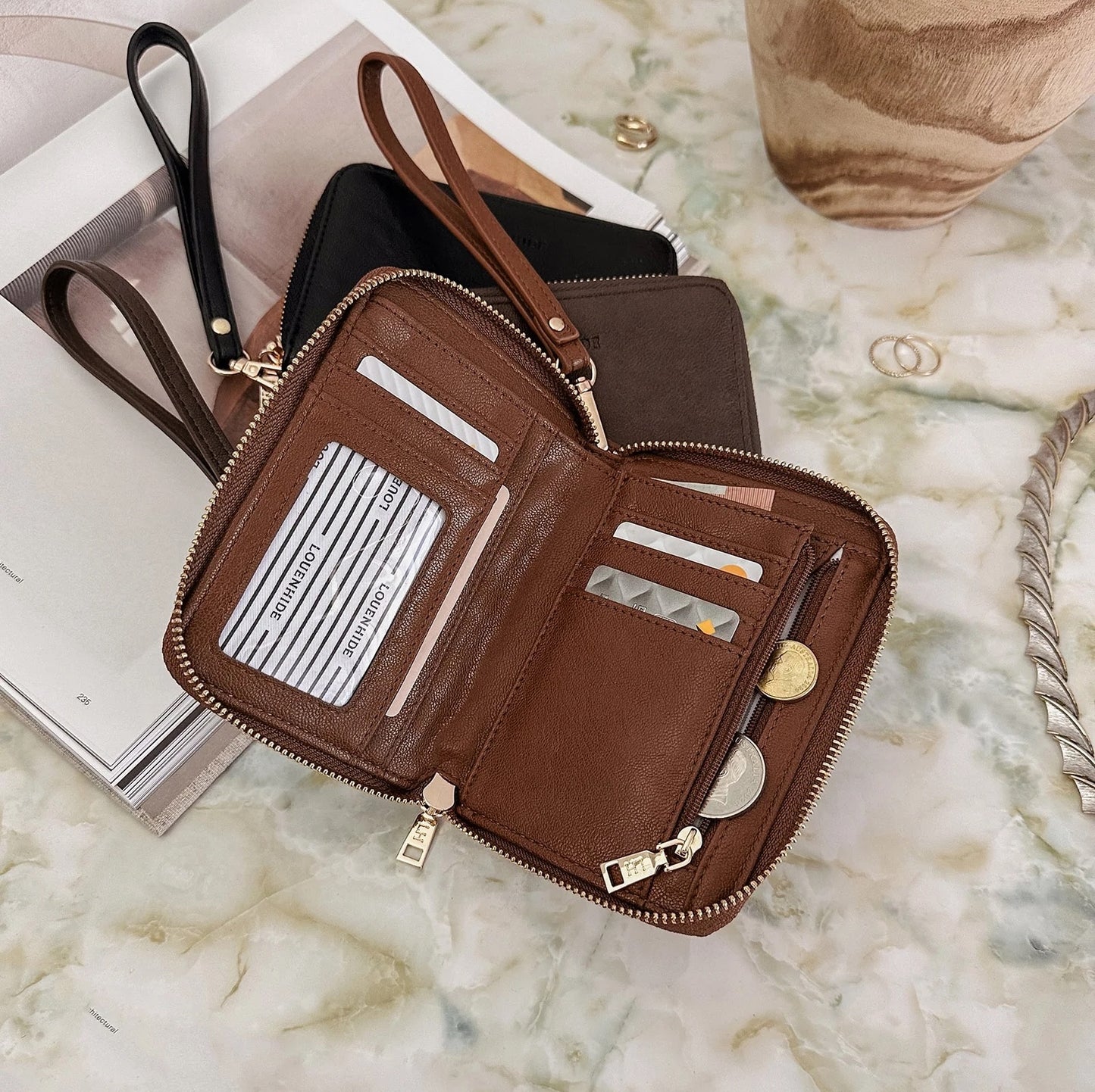 Eden Wallet - Saddle Chocolate