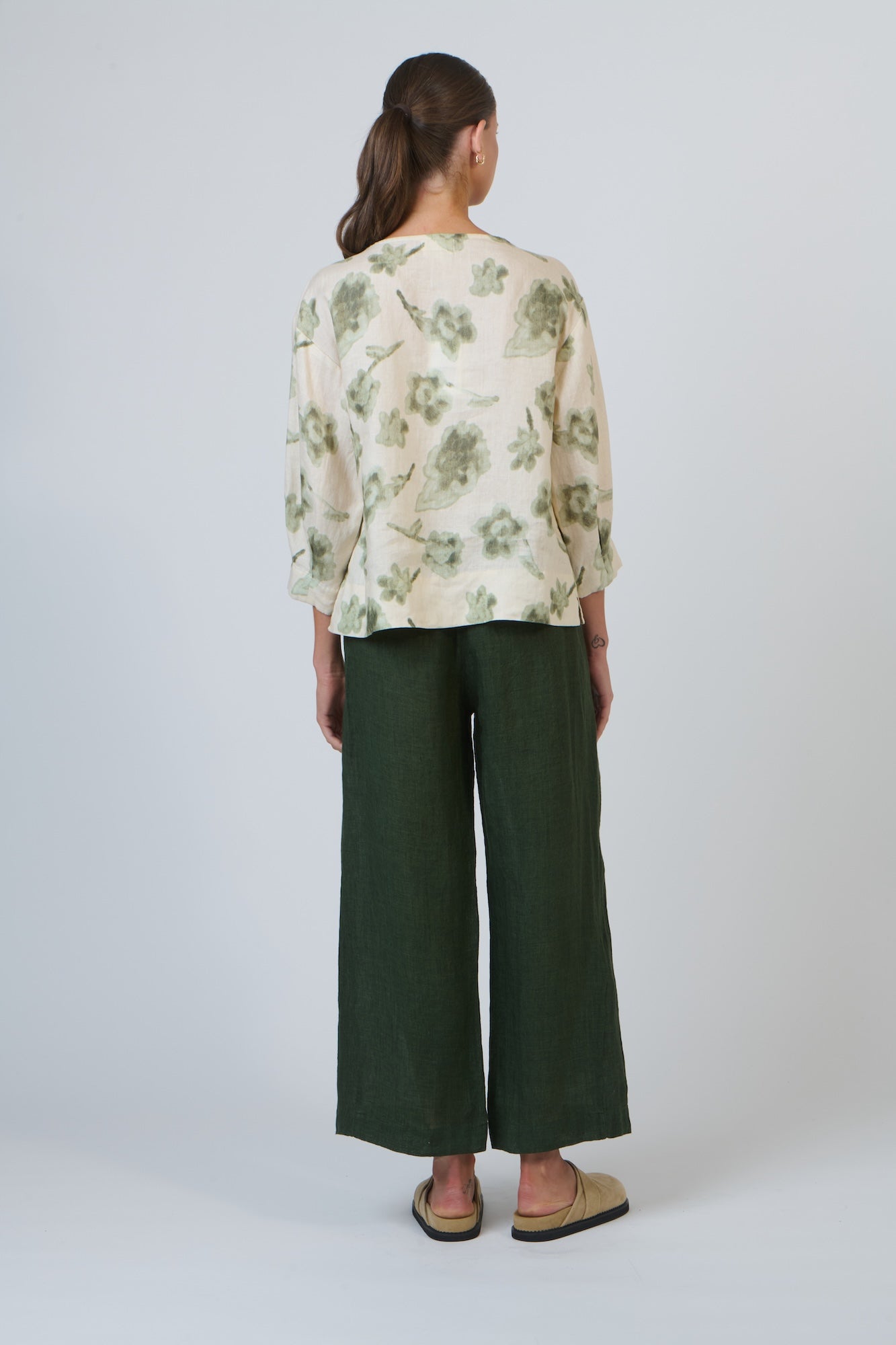 Linen Pant - Myrtle