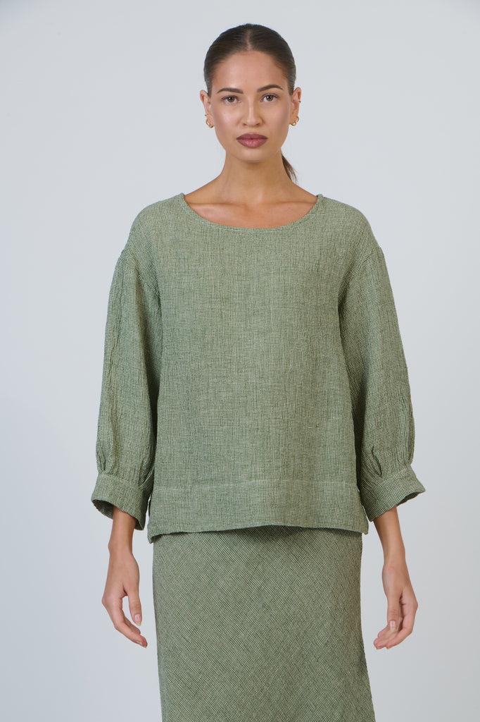 Linen Blouse - Oregano
